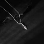 silver kite pendant with box chain for him